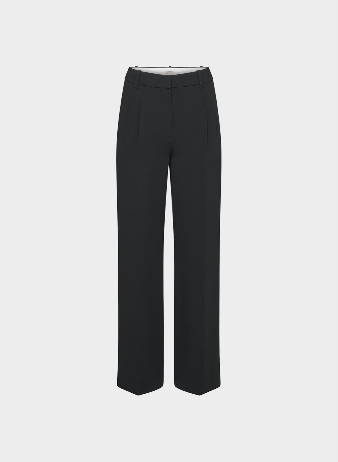 Aritzia Wilfred Effortless Pant Black Crepette Wide Leg Trouser Size 12